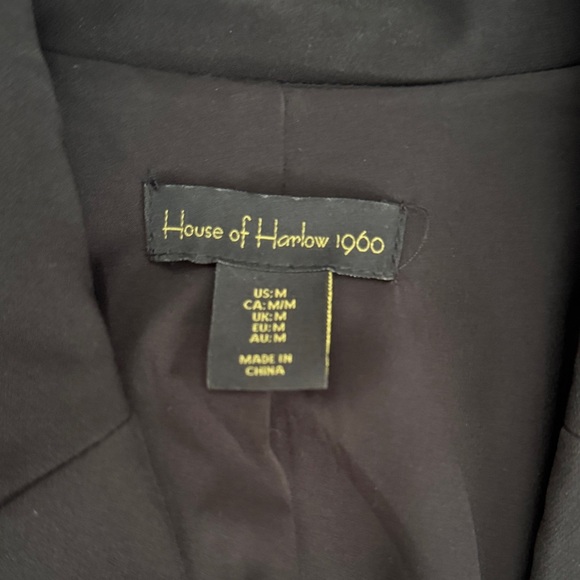 House of Harlow 1960 Black Diamond Blazer and Skirt - Picture 2 of 8